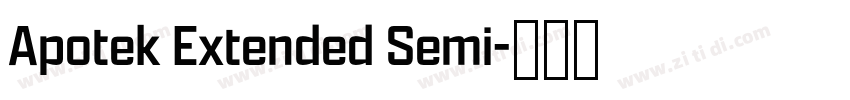 Apotek Extended Semi字体转换 Apotek Extended Semi字体转换